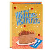 Cake Slice Birthday Card for Brother-in-Law