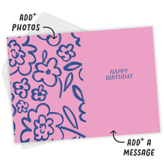 Puzzles and Books Custom Birthday Card
