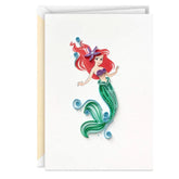 Disney The Little Mermaid A Dream Come True Quilled Paper Handmade Card