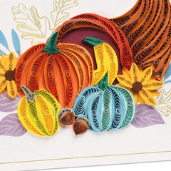 Filled With Happy Moments Quilled Paper Handmade Thanksgiving Card