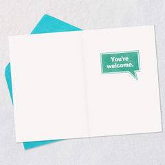 Just One Thing to Say Funny Birthday Card for Son