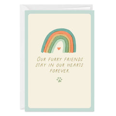 Always In Our Hearts Custom Pet Sympathy Card