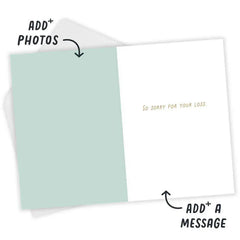Always In Our Hearts Custom Pet Sympathy Card