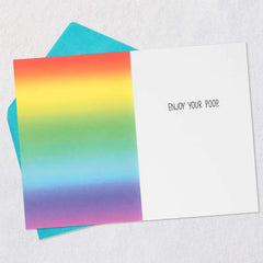 Rainbow Unicorn Poop Funny Birthday Card