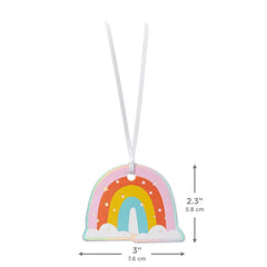 Rainbow on Clouds Die-Cut Gift Tag