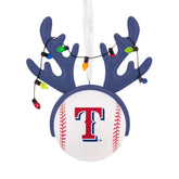 MLB Texas Rangersâ„¢ Reindeer Baseball Hallmark Ornament
