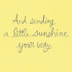16" Ray of Sunshine Jumbo Encouragement Card