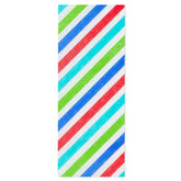 Colorful Diagonal Stripes Tissue Paper, 6 sheets