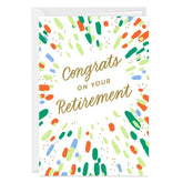 Splatter Art Custom Retirement Card