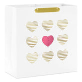 10.4" Honeycomb Heart Large Square Gift Bag