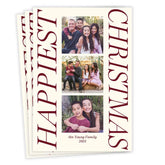 Happiest Flat Christmas Photo Card