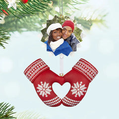 Merry Mittens Personalized Ornament, Custom Photo