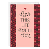Love This Life With You Custom Valentine's Day Card