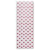 Red Polka Dots on White Tissue Paper, 6 sheets