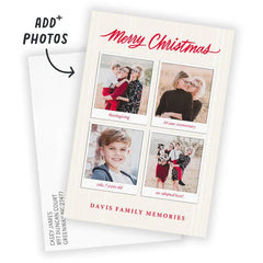 Merry Moments Flat Christmas Photo Card