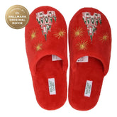 Hallmark + Disney Holiday Ever After Red Castle Slippers
