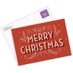 Vintage Festive Custom Christmas Card