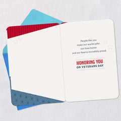 You Make Our World Better Veterans Day Card