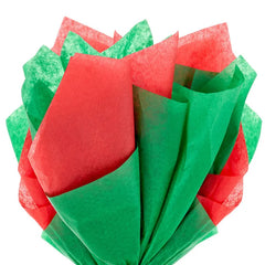 Red and Green 2-Pack Bulk Tissue Paper, 100 sheets
