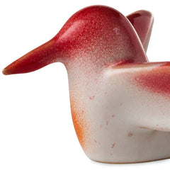 Sculpted Red and Orange Hummingbird Figurine, 1.85"