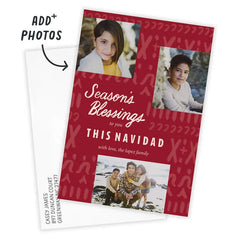 Season's Blessings Christmas Photo Card