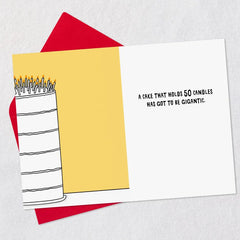 The Bright Side of Turning 50 Funny 50th Birthday Card