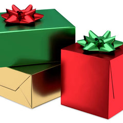 Red, Green, Gold Foil 3-Pack Christmas Wrapping Paper, 60 sq. ft.