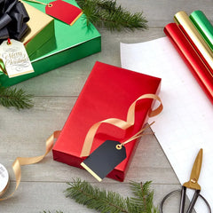 Red, Green, Gold Foil 3-Pack Christmas Wrapping Paper, 60 sq. ft.