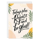 Rejoice and Be Glad Religious Custom Thank You Card