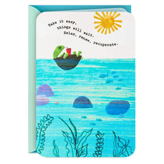 Relax, Renew, Recuperate Turtle Get Well Card