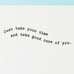 Relax, Renew, Recuperate Turtle Get Well Card