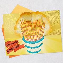Let There Be Light Funny Pop-Up Birthday Card