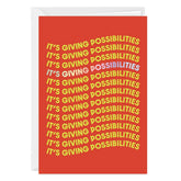 It's Giving Possibilities Custom Congratulations Card