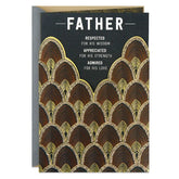 Respected, Appreciated and Admired Birthday Card for Father