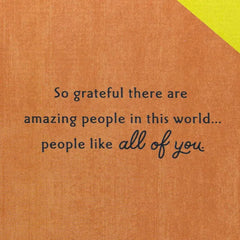 Retro Lettering and Stars Thank You Card for All