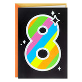 You're Totally Awesome 8th Birthday Card
