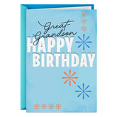 Proud of the Man You Are Birthday Card for Great-Grandson