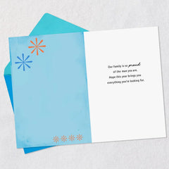 Proud of the Man You Are Birthday Card for Great-Grandson