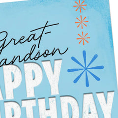 Proud of the Man You Are Birthday Card for Great-Grandson