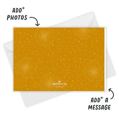 Retro-Style Merry Letters Flat Christmas Photo Card