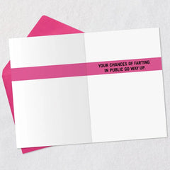 Your Chances of Farting Funny Birthday Card