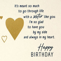You're Always in My Heart Birthday Card for Sister