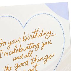 Lucky Me, Amazing You Romantic Birthday Card