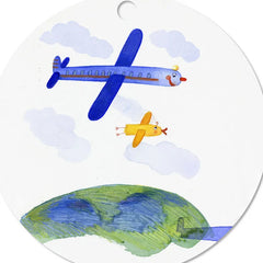 Design-Your-Own Round Metal Personalized Ornament, Custom Photo