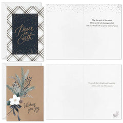 Rustic Elegance Boxed Christmas Cards Assortment, Pack of 24