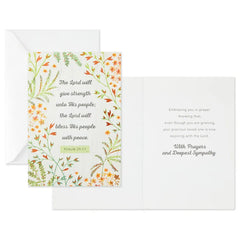 Rustic Floral Assorted Religious Sympathy Cards, Pack of 12