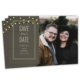 Rustic String Lights Save the Date