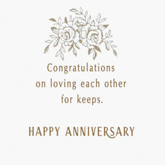Loving for Keeps Anniversary Card for Couple