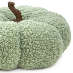Sage Green Plush Fabric Pumpkin Fall Decoration