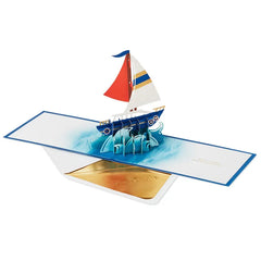 Life's an Adventure Sailboat 3D Pop-Up Card